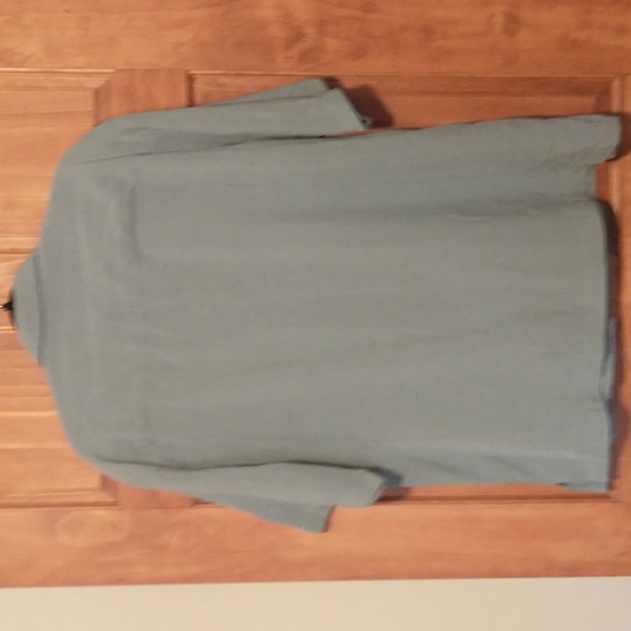 Woolrich men's size L short sleeve button down casual with logo - Picture 8 of 12